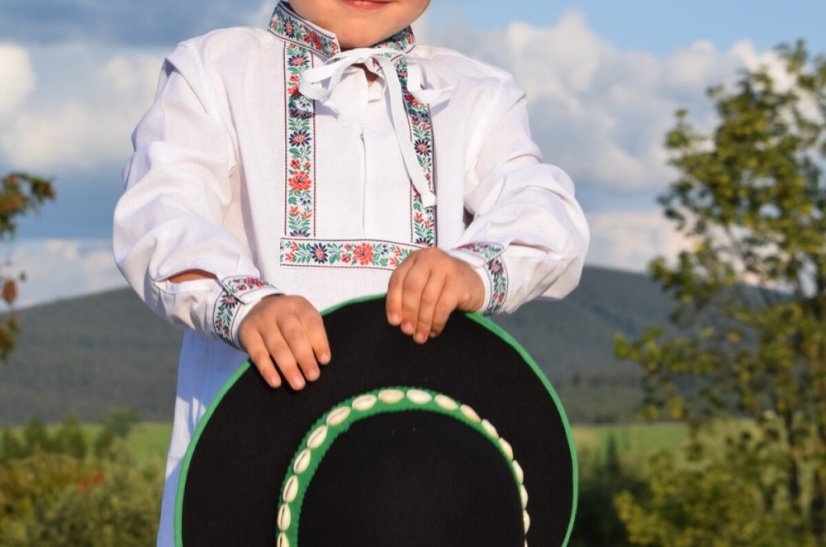 Chlapčenská folklórna košeľa - Veľkosť: 134
