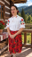 Vyšívaná košeľa - Margarétka - Veľkosť: XL, Farba: Červená