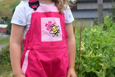 Detské montérky Anička – kraťasy