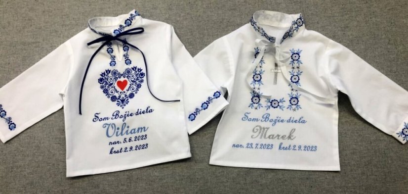 Vyšívaná krstná košieľka Marek