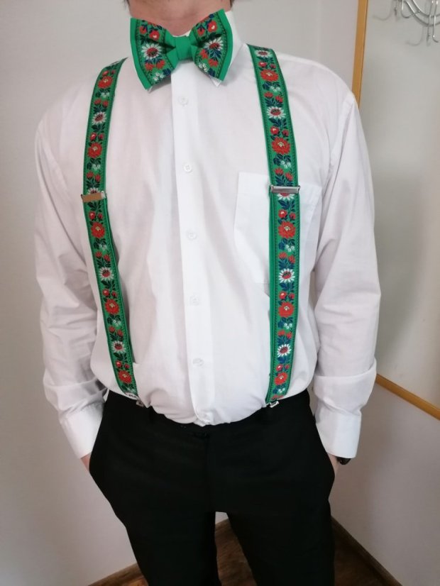 Folklórne traky -UNI - Farba: Modrá