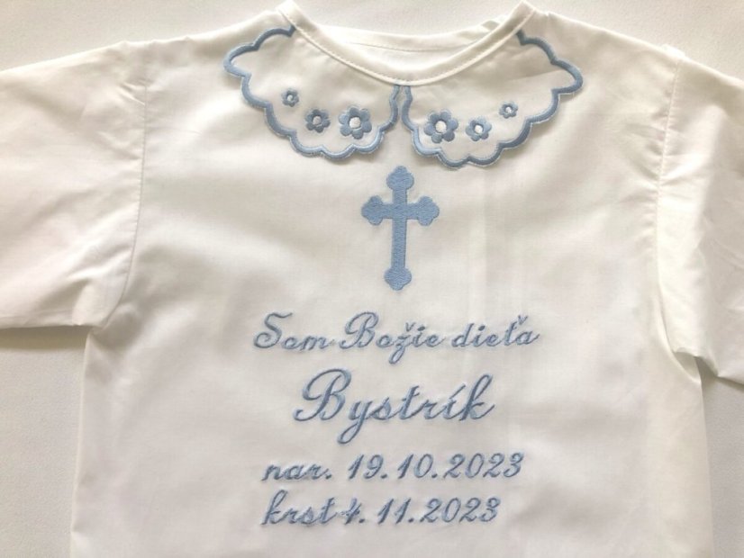 Vyšívaná krstná košieľka Bystrík