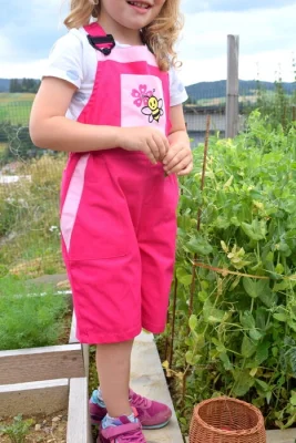 Detské montérky Anička – kraťasy