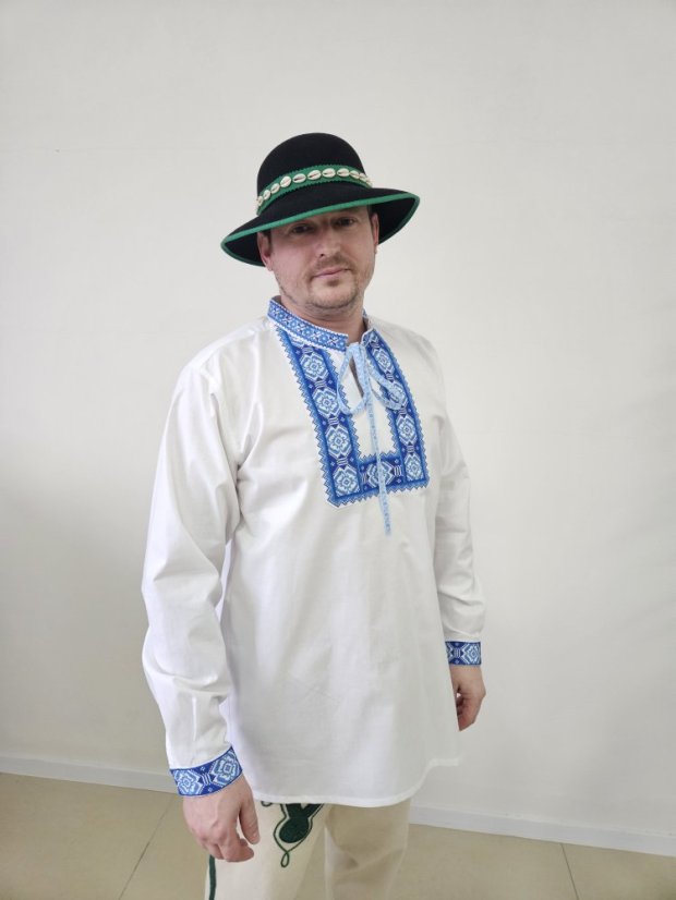 Vyšívaná košeľa - Marek - Veľkosť: XL, Farba: Červená