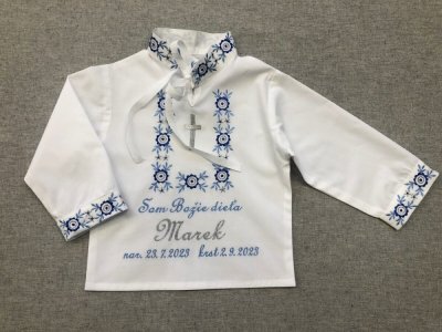 Vyšívaná krstná košieľka Marek
