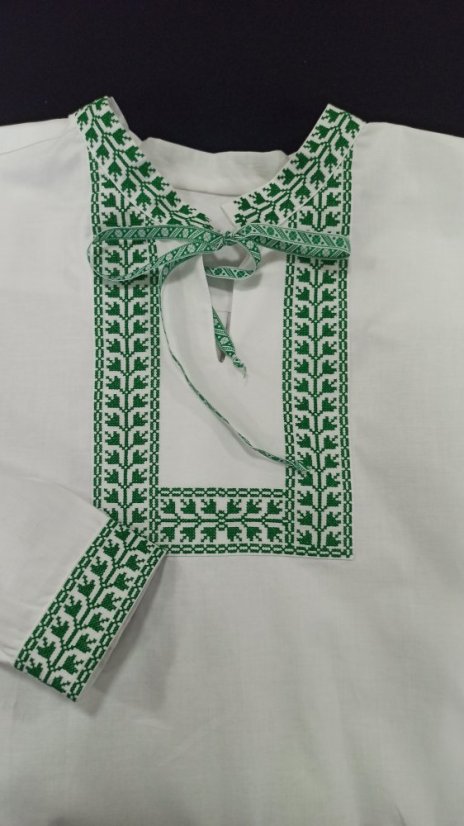 Vyšívaná košeľa - Dušan - Veľkosť: L, Farba: Zelená