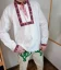 Pánska folklórna košeľa - stuhová - Veľkosť: L, Farba: Zelená