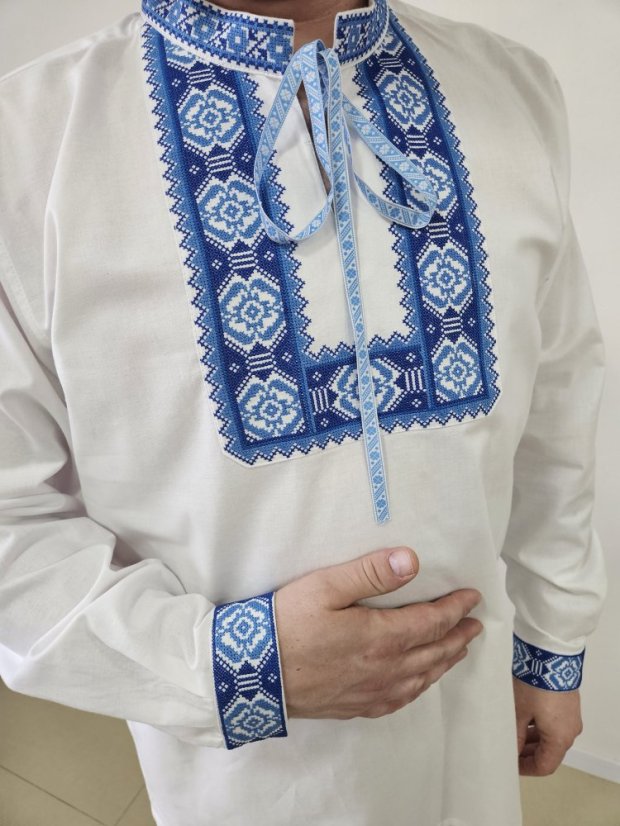 Vyšívaná košeľa - Marek - Veľkosť: M, Farba: Červená