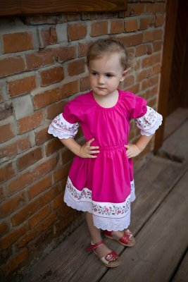 Folklórne šaty - ruža