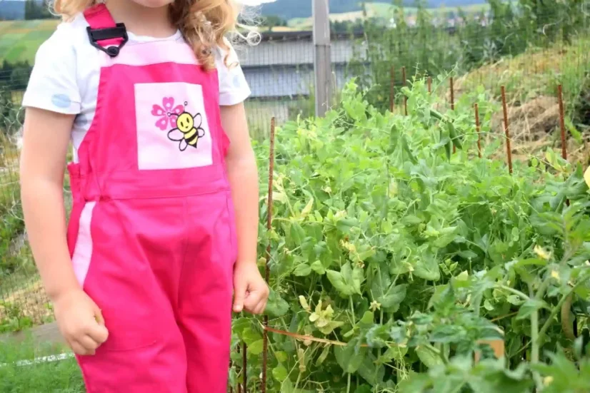 Detské montérky Anička – kraťasy - Veľkosť: 86